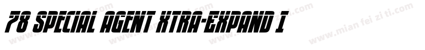 78 Special Agent Xtra-Expand Ital字体转换